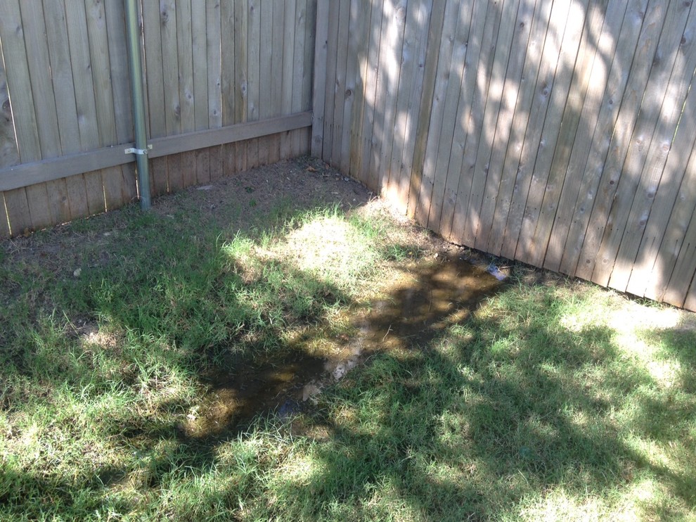 Easement in Back of yard always pooling water