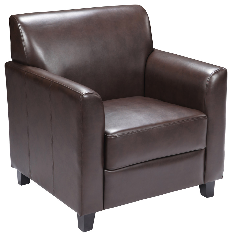 Flash Furniture Hercules Diplomat Series Brown Leather Chair
