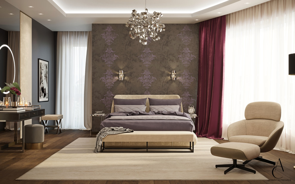 СПАЛЬНАЯ В ЧАСТНОМ ДОМЕ КОТТЕДЖНОГО ПОСЕЛКА НОВАЯ РАССОХА