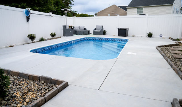 Custom Flat Bottom Inground Pool. contemporary-swimming-pool