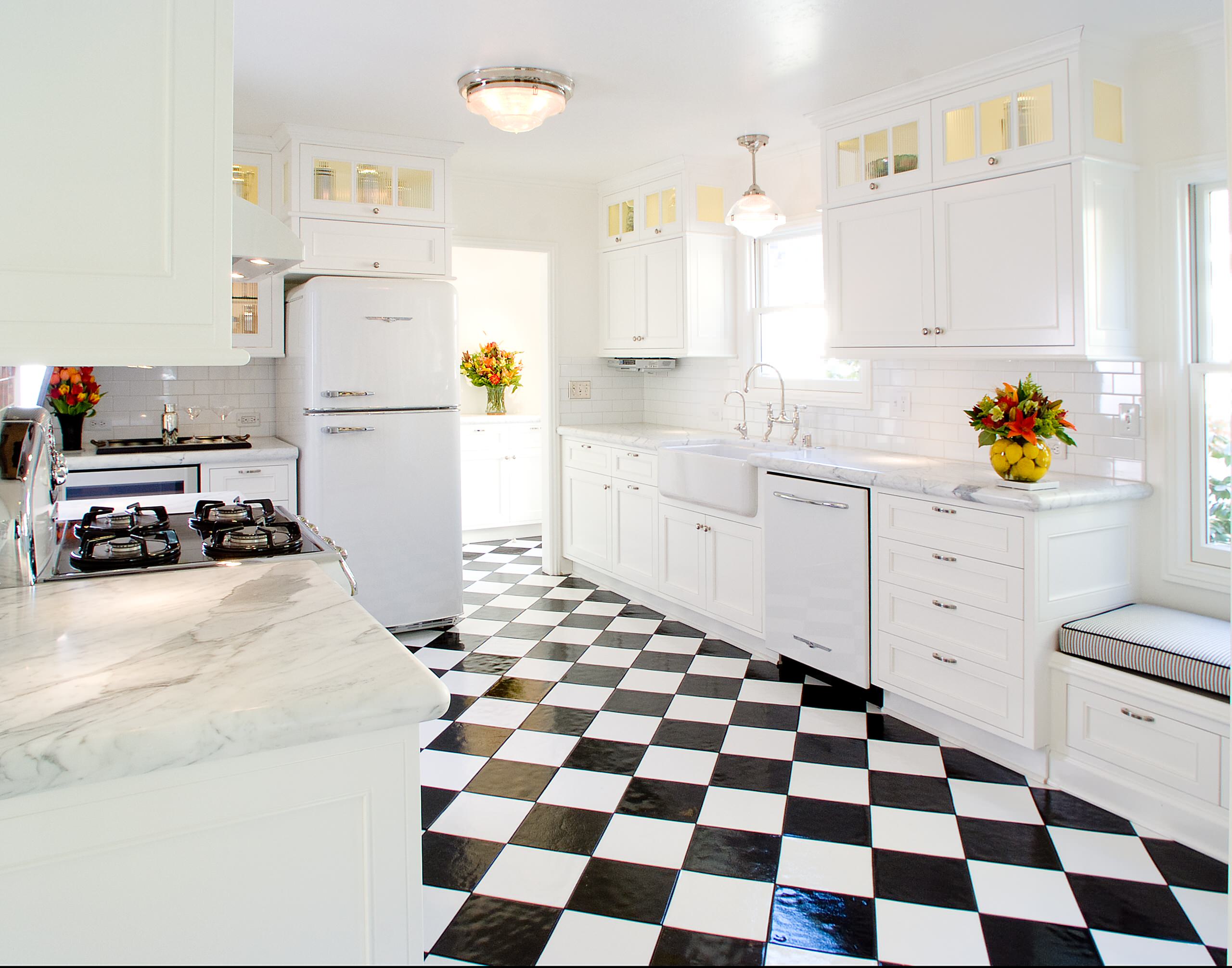 Black And White Checker Floor Kitchen Ideas Photos Houzz