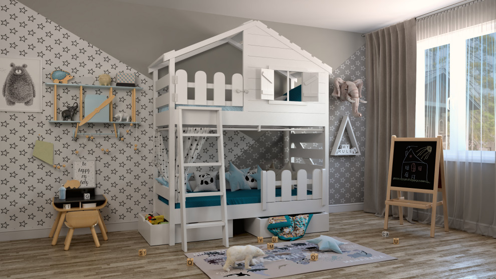 Разработка линейки детских кроватей "Домики"