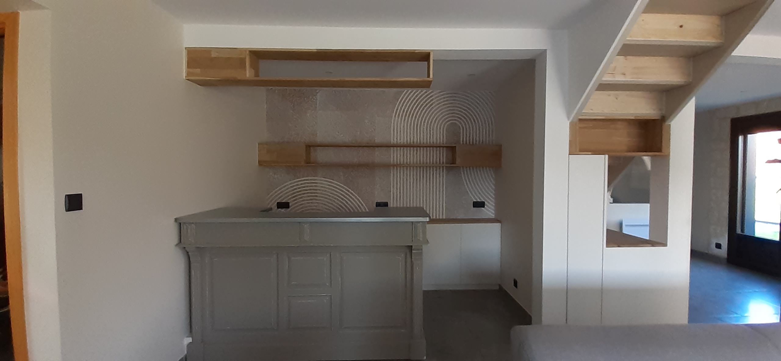 Aménagement et décoration du rdc d'une maison individuelle ossature bois