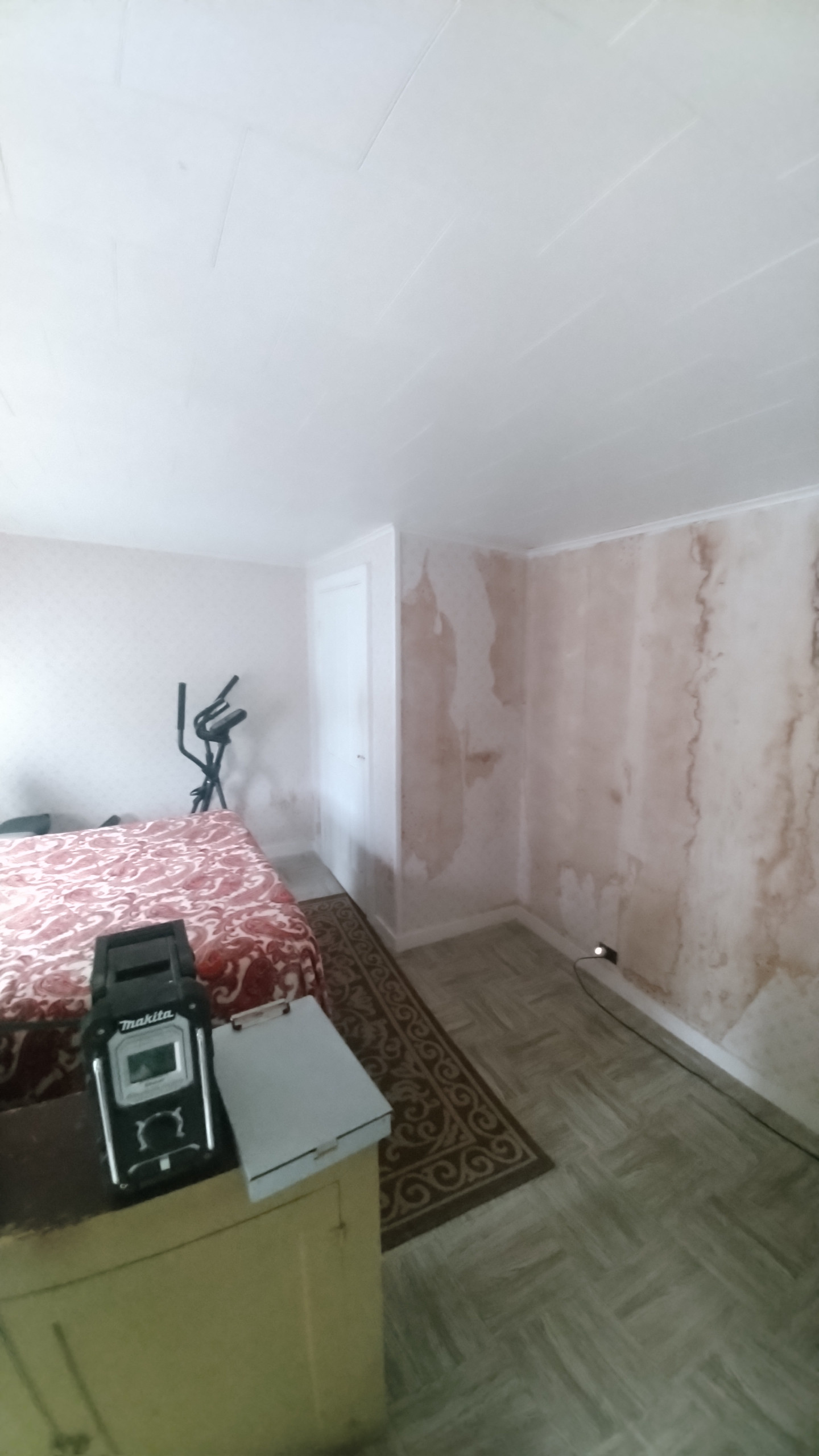upstairs drywall/ trim replacement and paint