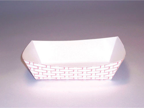 200 2 Red Weave Food Tray (1000)