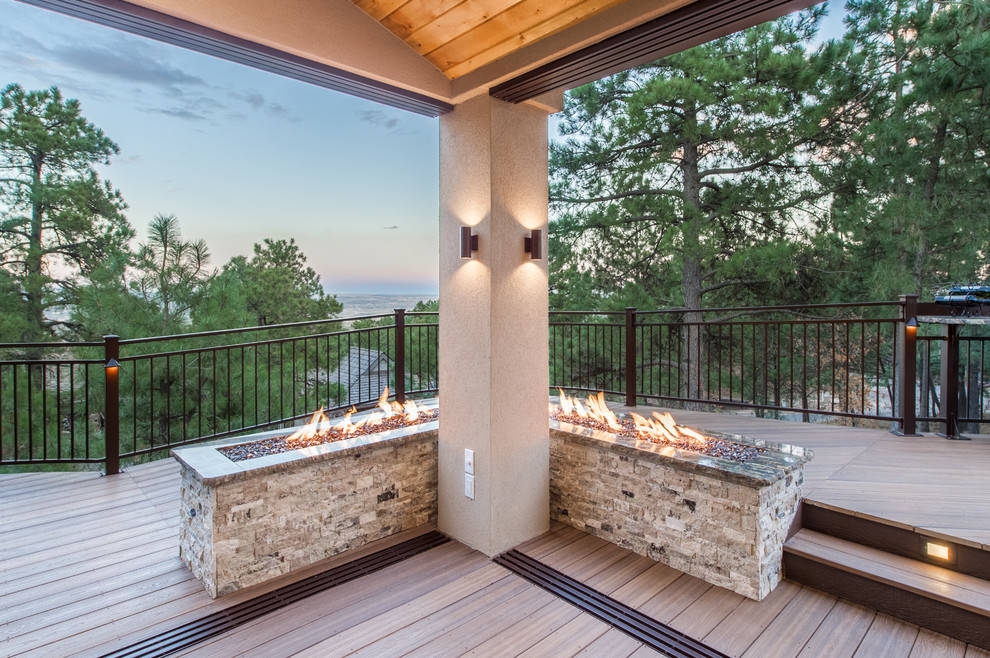 Wrap Around Deck -- Envision Distinction Spiced Teak composite deck ...