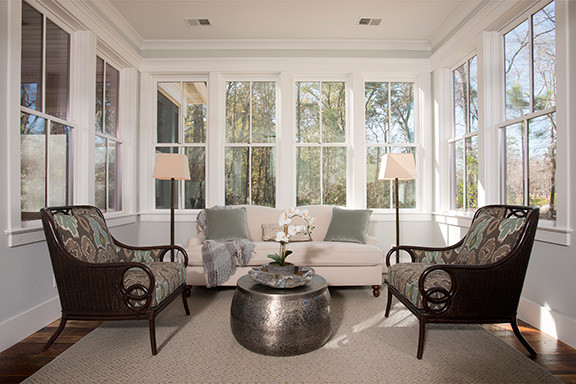 Photo of a mid-sized traditional sunroom in Charleston.