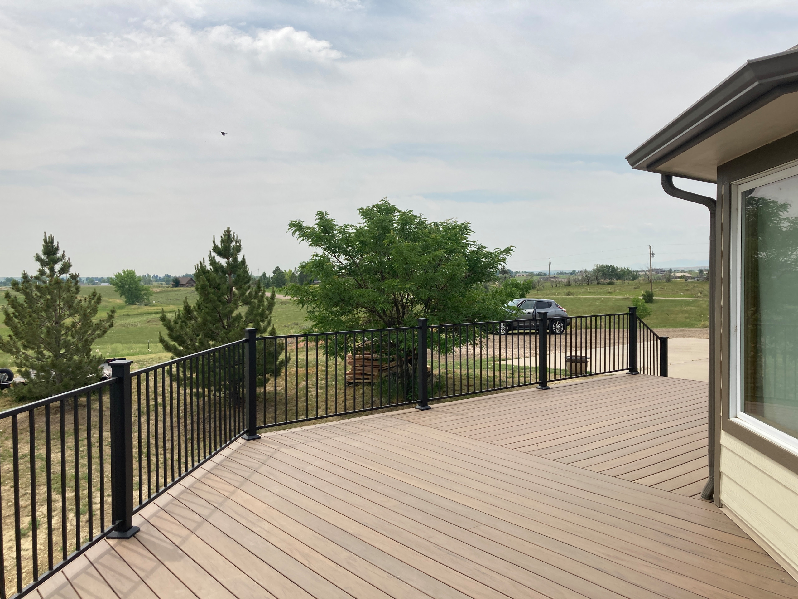 Timbertech Deck Fortress Railing Stamped Concrete