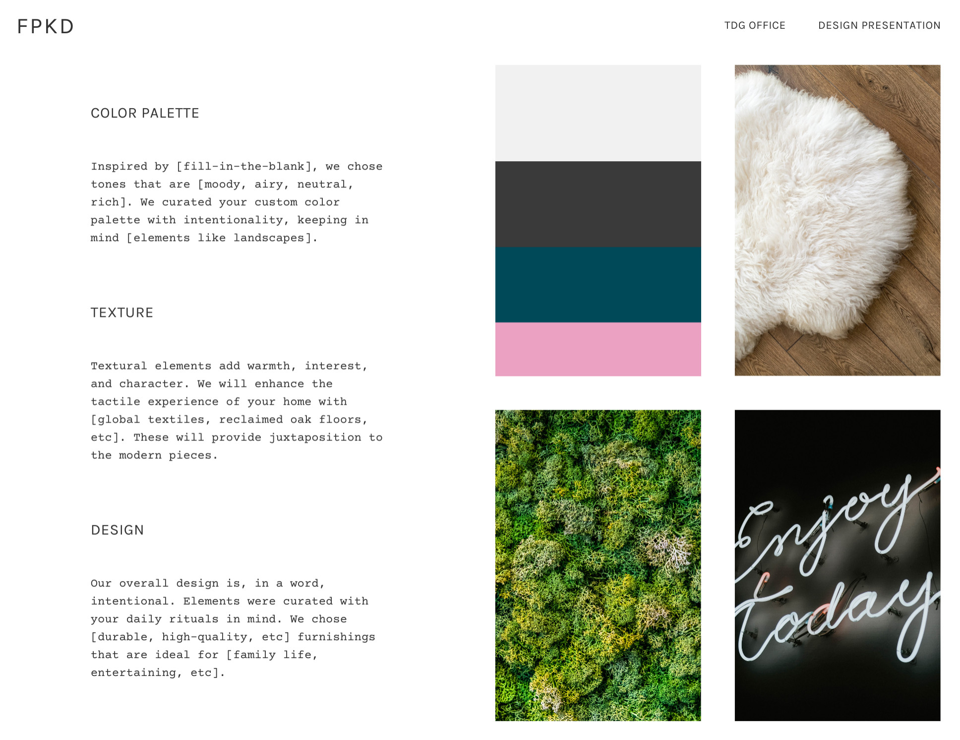 Design Process: Mood board