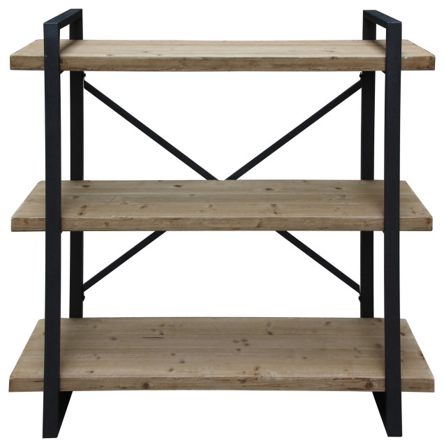 Lex 3 Level Shelf Natural - Industrial - Display And Wall Shelves - by ...