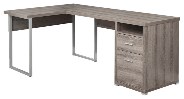 Left Or Right Facing Computer Desk Contemporary Desks And Left Or Right Facing Computer Desk Taupe