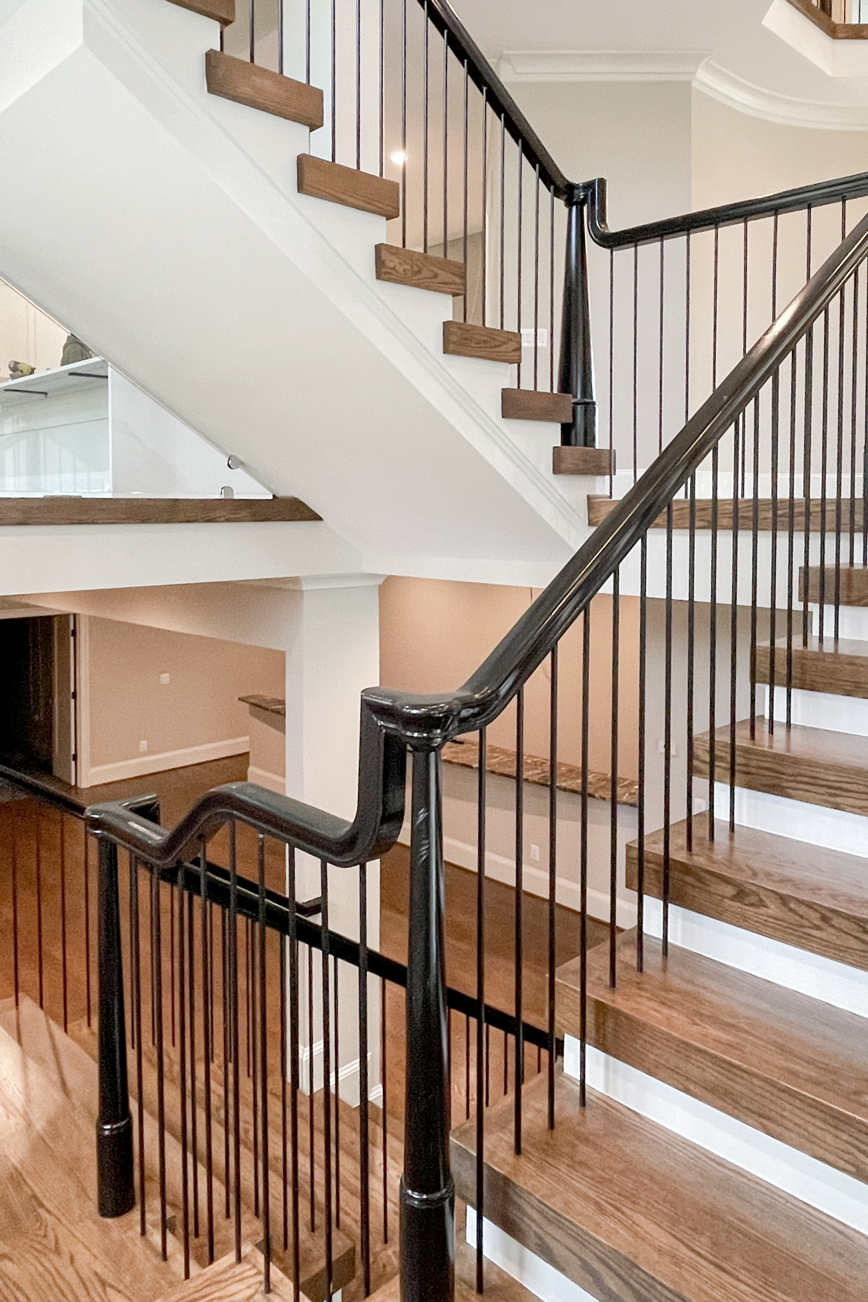 89_Eclectic and Edguy Staircase in French Contemporary Residence, McLean VA 2210