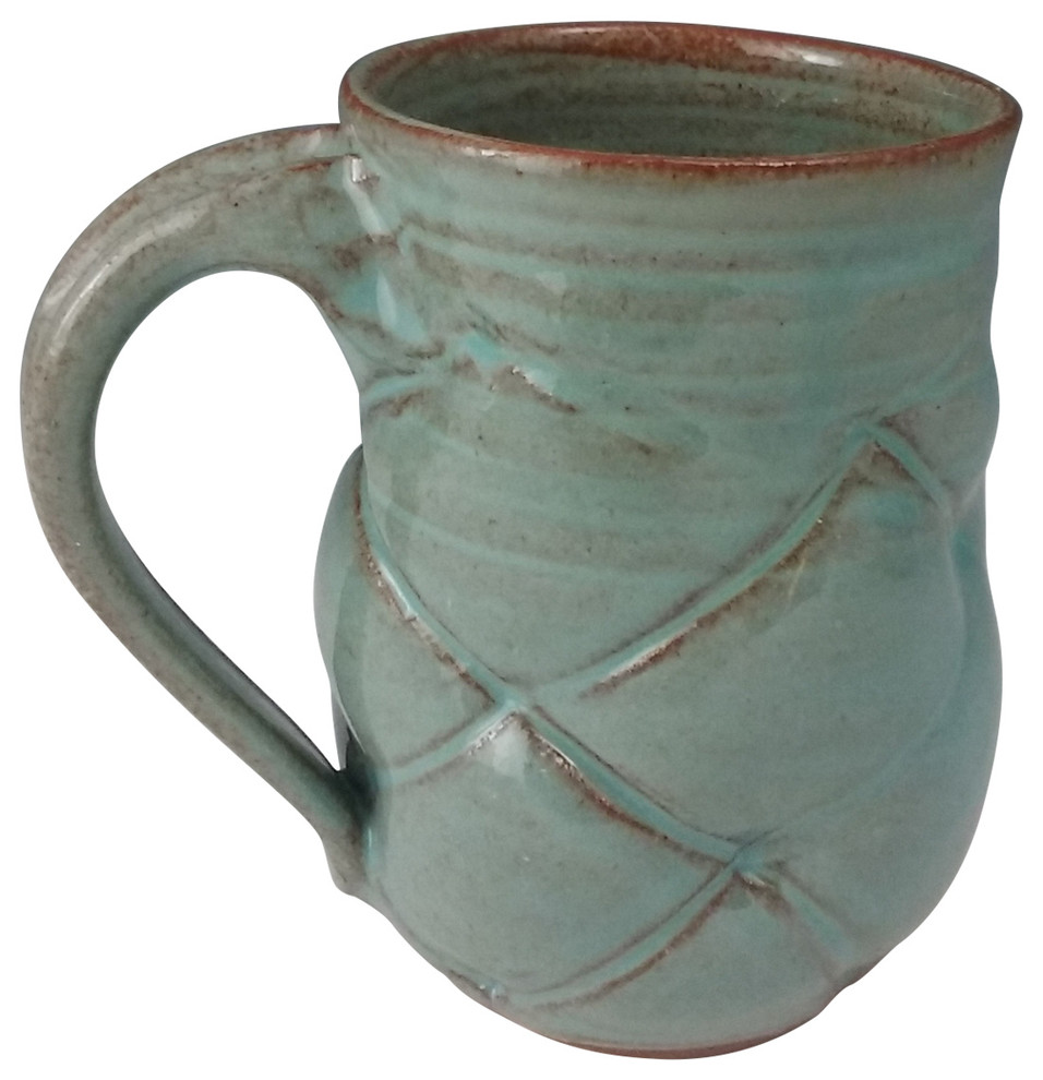 Panama Turquiose Handmade Quilted Mug