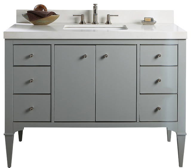 Charlottesville 48" Vanity Transitional Bathroom Vanities And Sink