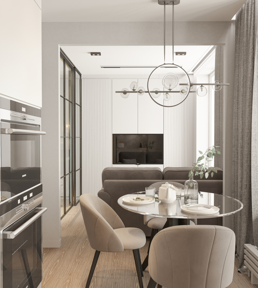 ЖК "Митино О2". Кухня-гостиная.