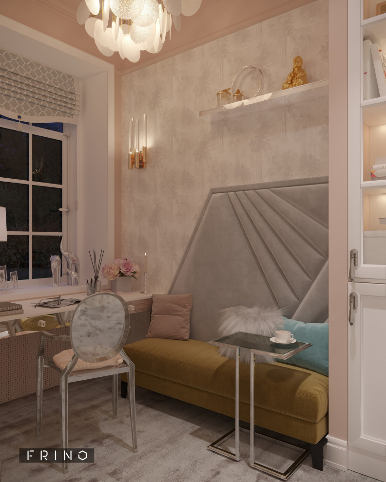 Женский кабинет в проекте "Жемчужная река". Студия  FRINO