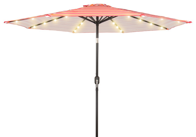 Deluxe Solar Powered Led Lighted Patio Umbrella 9 By Trademark Deluxe Solar Powered Led Lighted Patio Umbrella 9 By Trademark Innovations