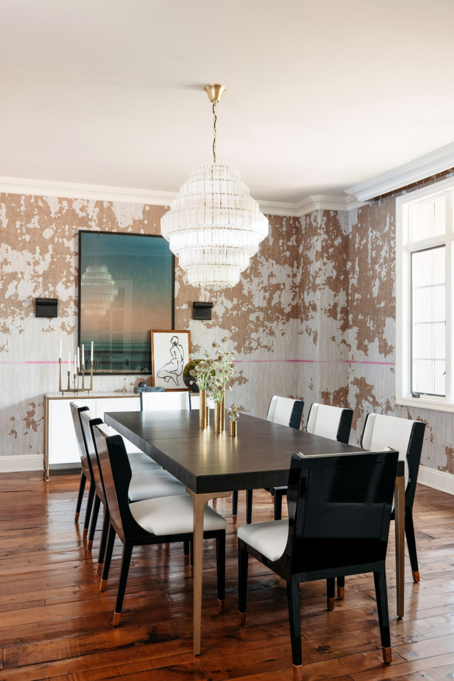 Transitional dining room photo in Phoenix