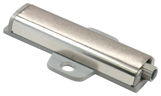 Rok Hardware Slim Brushed Nickel Drawer Cabinet Door Cross Push