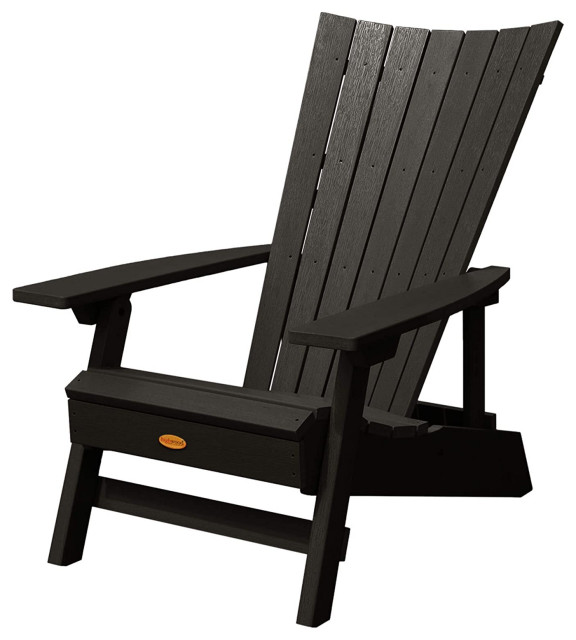 Unique Adirondack Chair, Weatherproof Frame and Slatted High Back