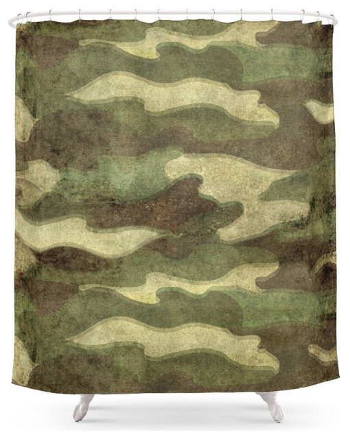 Dirty Camo Shower Curtain Contemporary Shower Curtains By