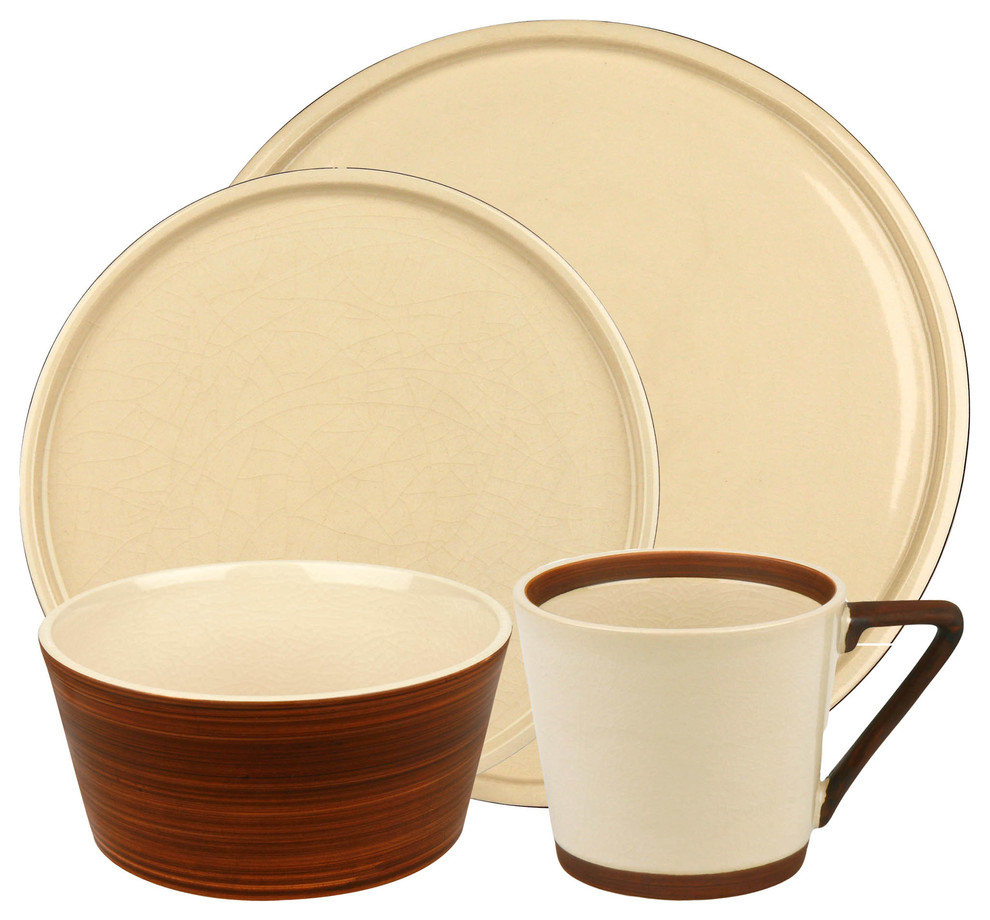 Pure Nature Moon 16pc Place Setting