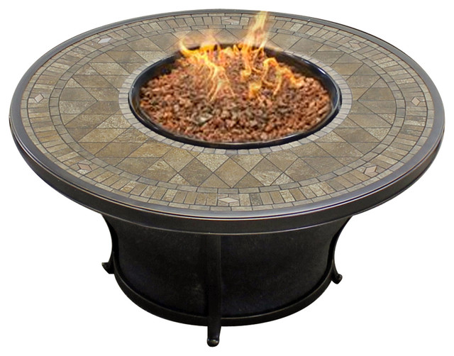Agio Balm 48 Round Porcelain Top Fire Pit Terranean Agio Balm 48 Round Porcelain Top Fire Pit