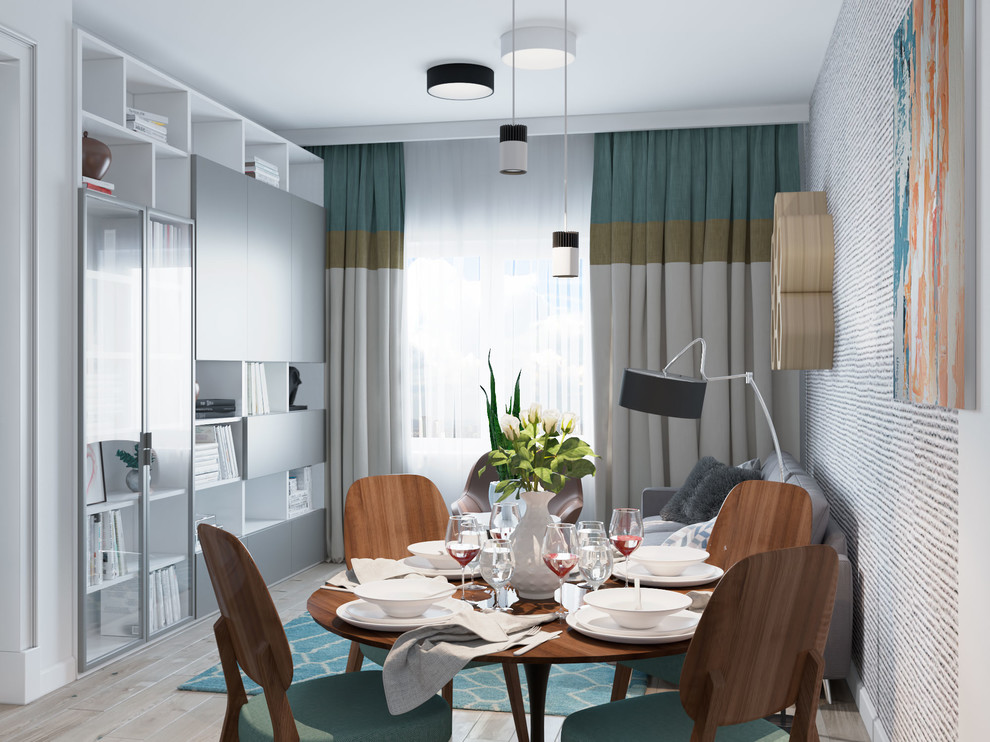 Квартира для семьи "Из трешки в четырехкомнатную". 3 D визуализация.