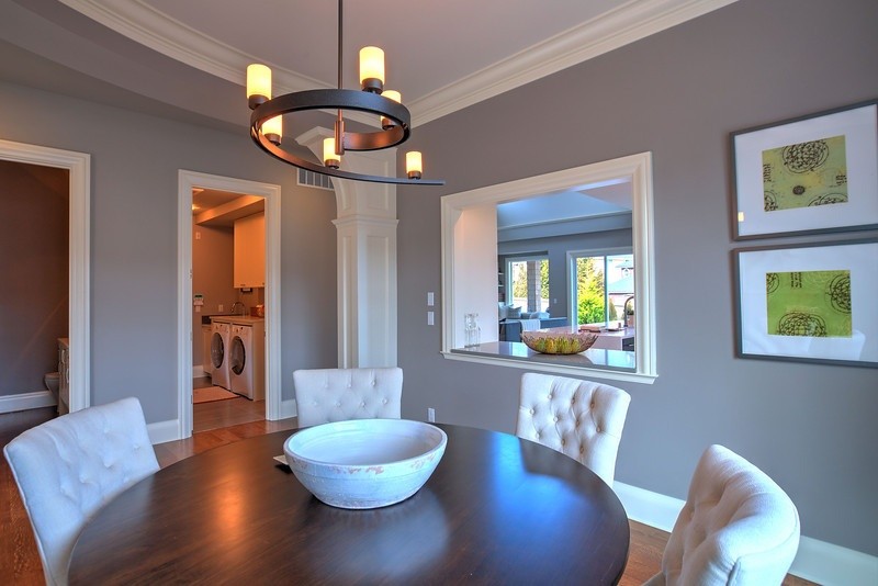 Inspiration for a transitional dining room remodel in Seattle