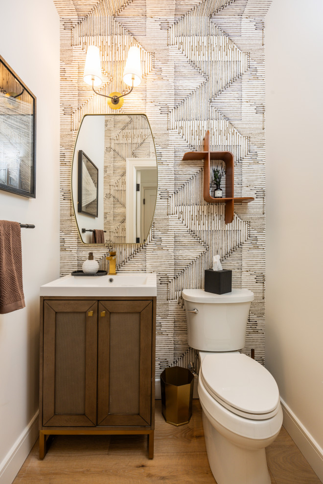 Coastal Mid-Century Modern - Midcentury - Powder Room - Philadelphia ...