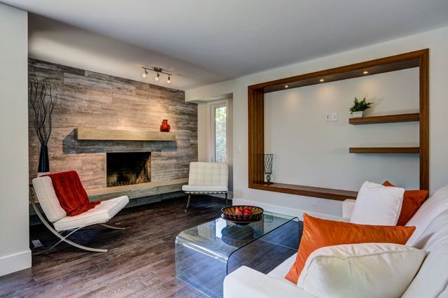 Spec Project-Custom Millwork modern-living-room