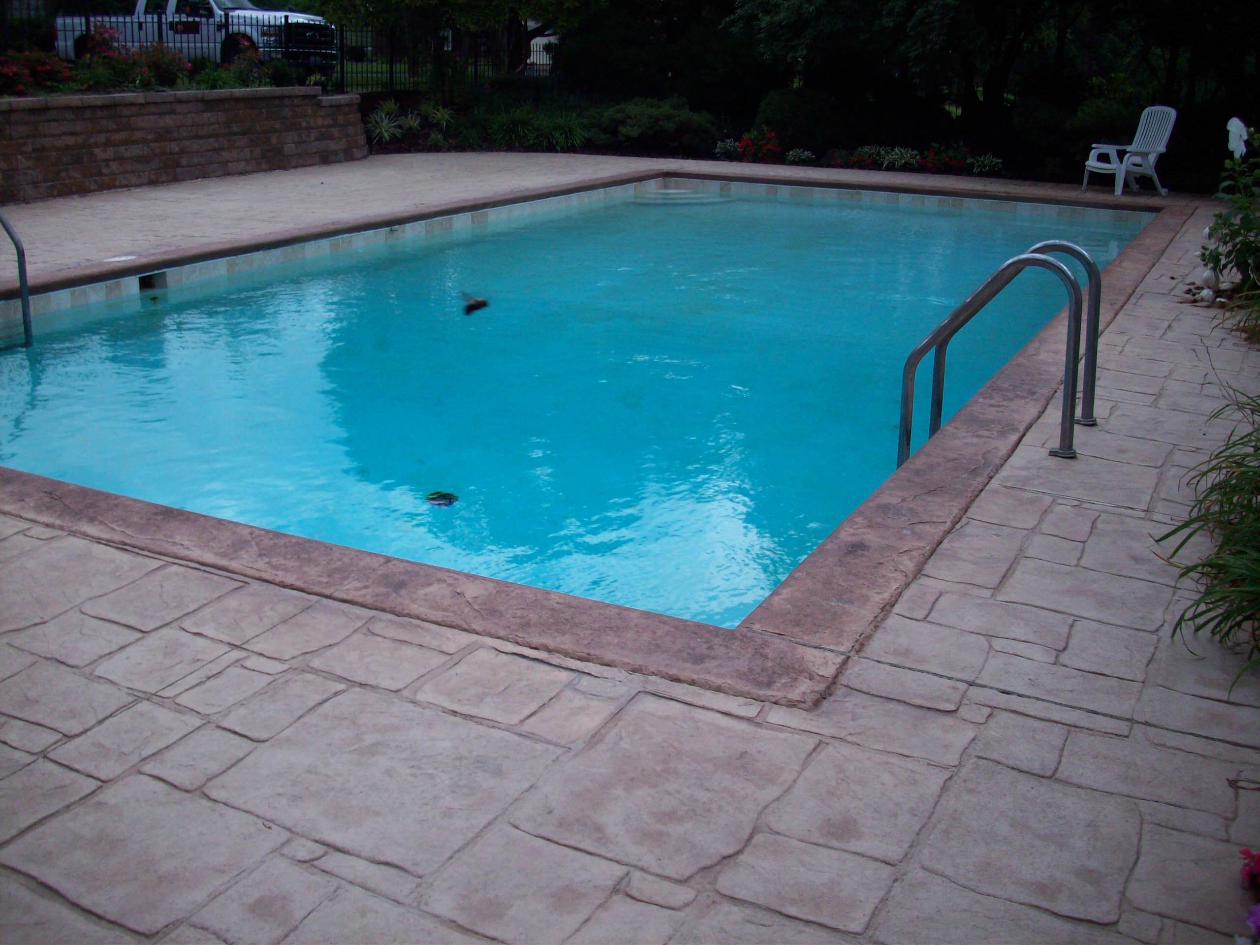 Town & Country, Missouri Stamped Concrete Pool Deck