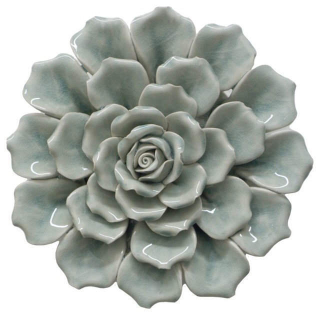Benzara 64881 Porcelain And Ceramic Flower Wall Decoration Benzara 64881 Porcelain And Ceramic Flower Wall Decoration