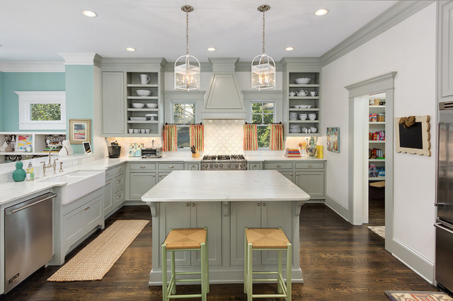 Colorful And Cheery Transitional Kitchen Atlanta By