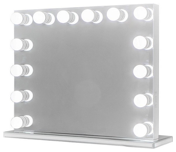 Xl Frameless Hollywood Lighted Vanity Mirror Dimmer