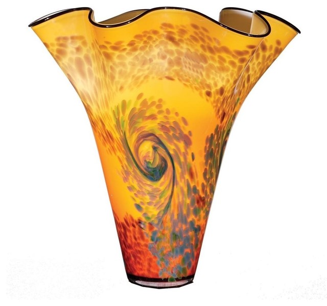 17"H Glass Vase