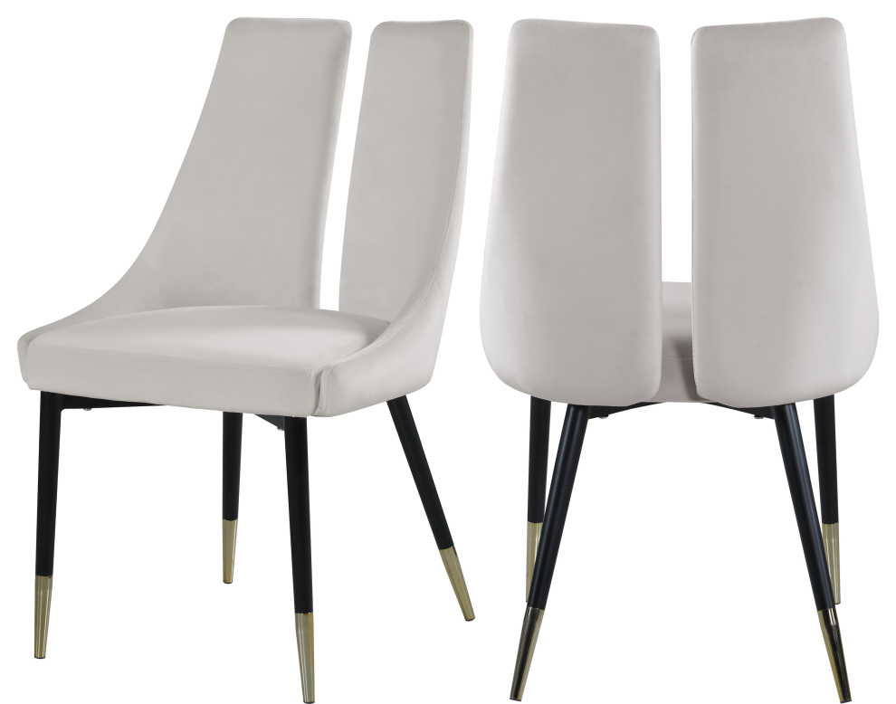 sleek dining room chairs