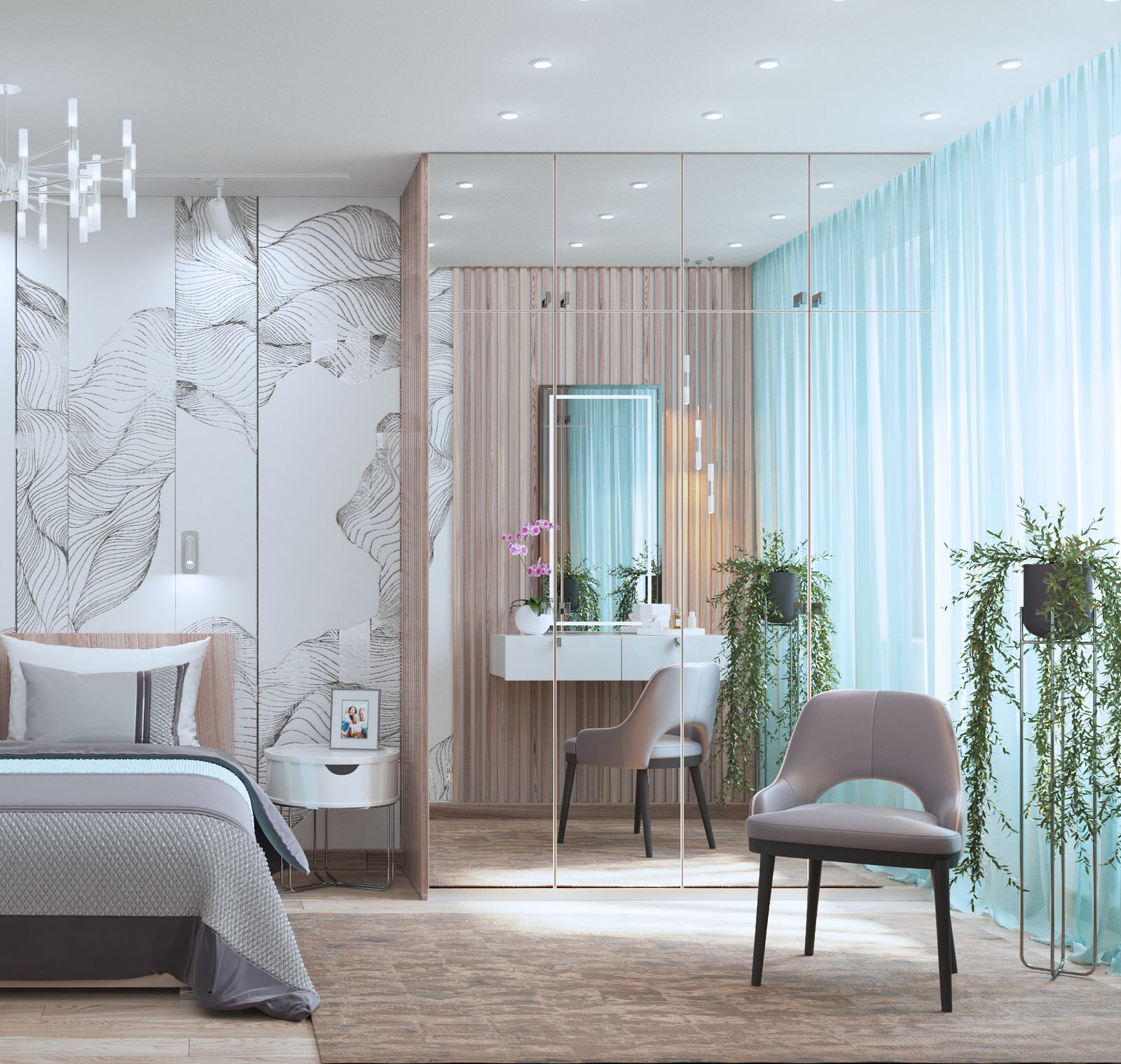 Трехкомнатная квартира в современном стиле