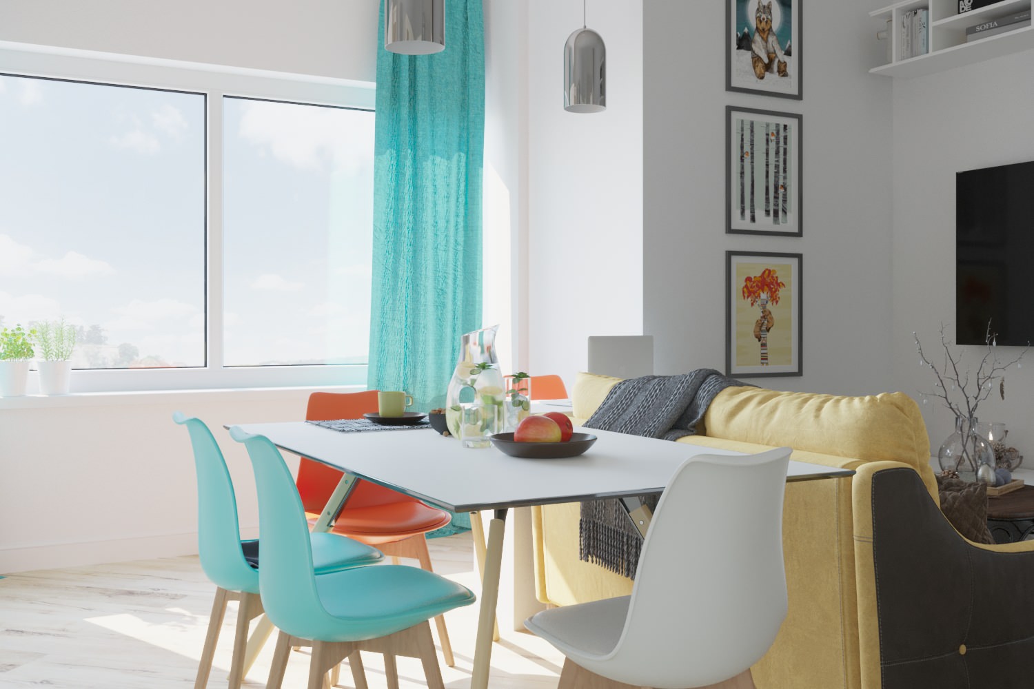 Проект отделки квартиры 44м2 в ЖК "Ривер Парк"