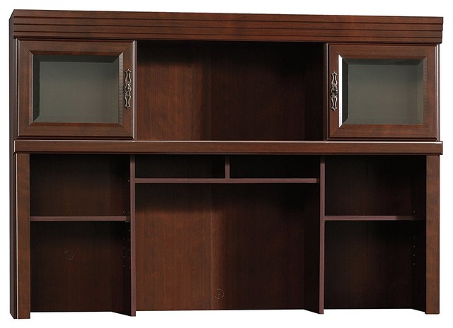Classic Hutch 2 Tempered Glass Doors And Adjustable Shelves