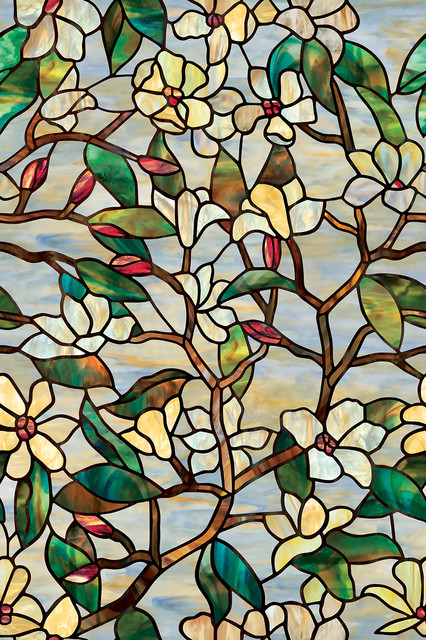 Artscape Summer Magnolia Window Film 24 X36 Contemporary Artscape Summer Magnolia Window Film