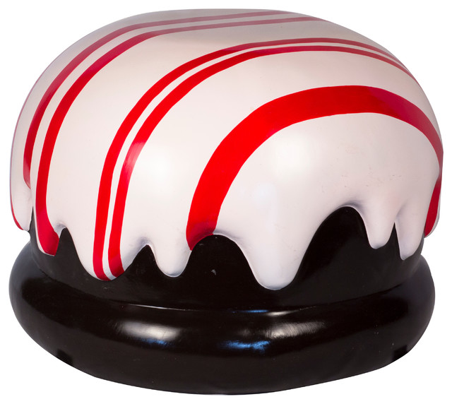 Wl-Cndy-Truffle-18-4 - 18" Chocolate And Red Covered Truffle