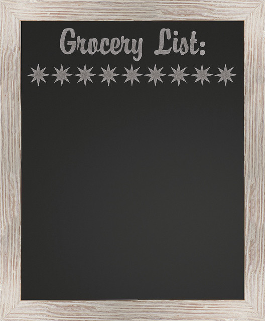 Grocery List Chalkboard - Eclectic - Bulletin Boards And Chalkboards ...