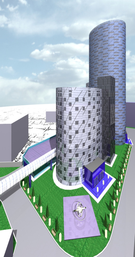 Эскизный проект офисного здания в г. Екатеринбурге