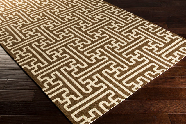 Hand Hooked Rain Rug RAI-1190, 9' x 12' - Contemporary - Outdoor Rugs ...