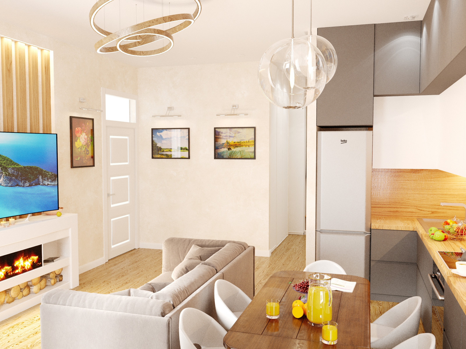 Дизайн-проект квартиры в ЖК Скандинавия