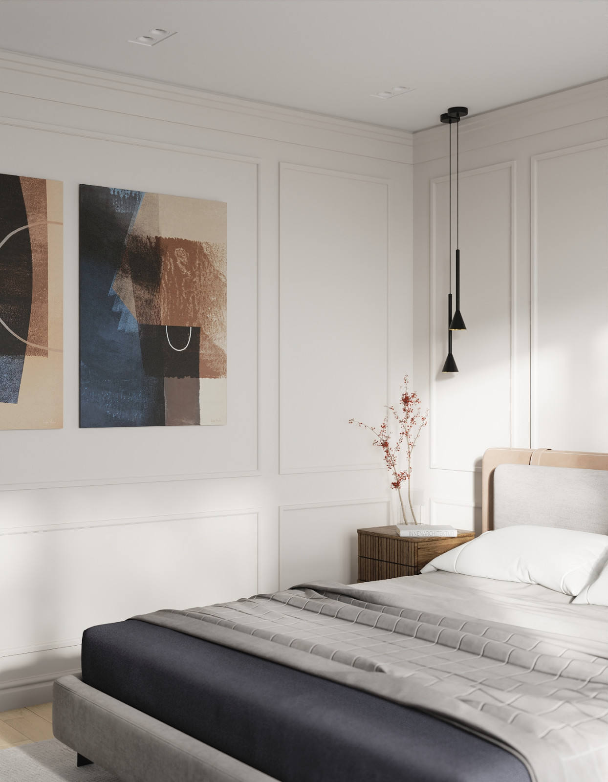 Современный таунхаус в теплой бежевой гамме