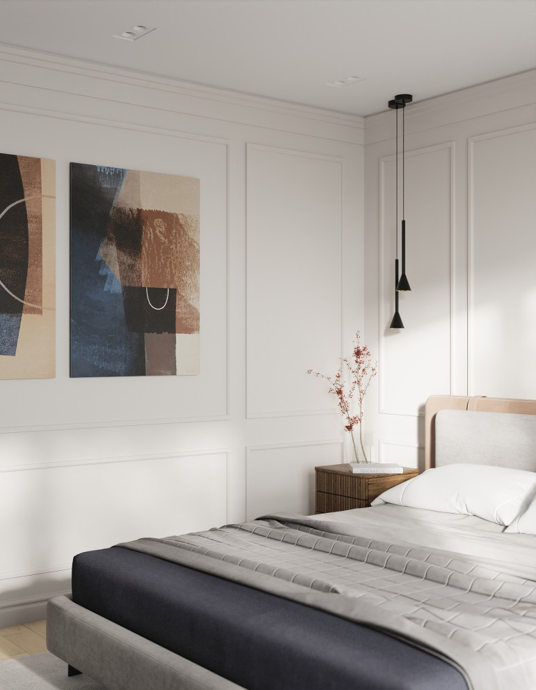 Современный таунхаус в теплой бежевой гамме