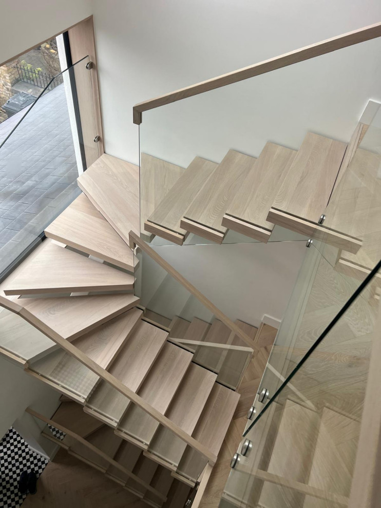 Central Spine Staircase - Contemporary - Staircase - Hampshire - by ...