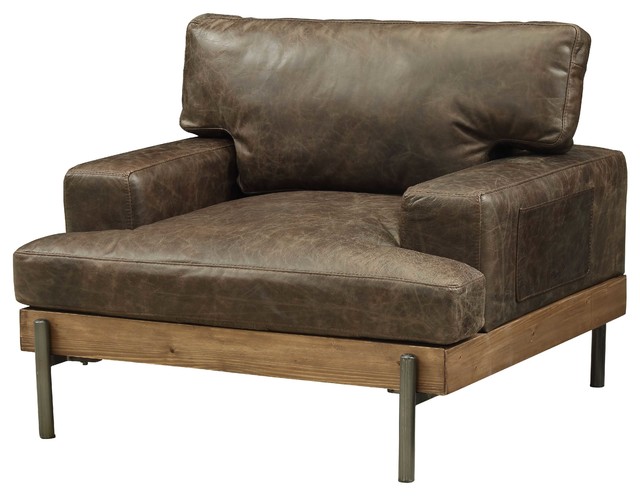Distressed Chocolate Brown High Grade, Distressed Brown Leather Recliner Sofa